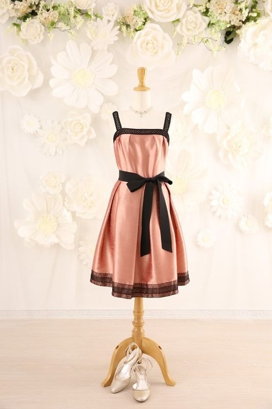 【結婚式パーティーお呼ばれドレスレンタル】結婚式/謝恩会/二次会/ピンク/15号/15-106/Merci