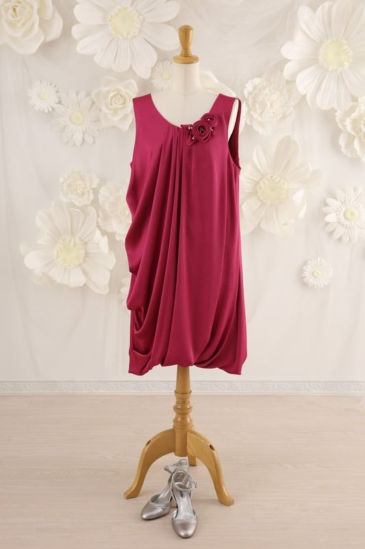 【結婚式パーティーお呼ばれドレスレンタル】結婚式/謝恩会/二次会/15号/15-113/Merci