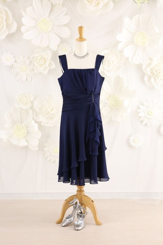 【結婚式パーティーお呼ばれドレスレンタル】結婚式/謝恩会/二次会/15号/15-103/Merci