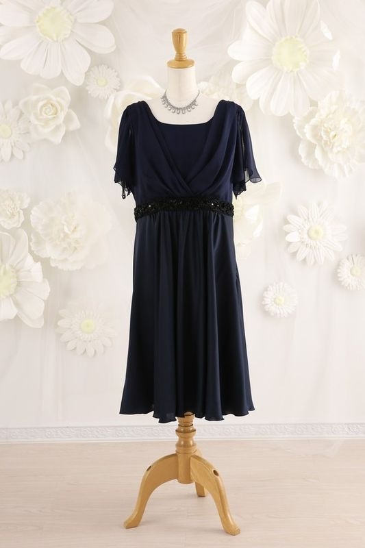 【結婚式パーティーお呼ばれドレスレンタル】結婚式/謝恩会/二次会/08-154・19号