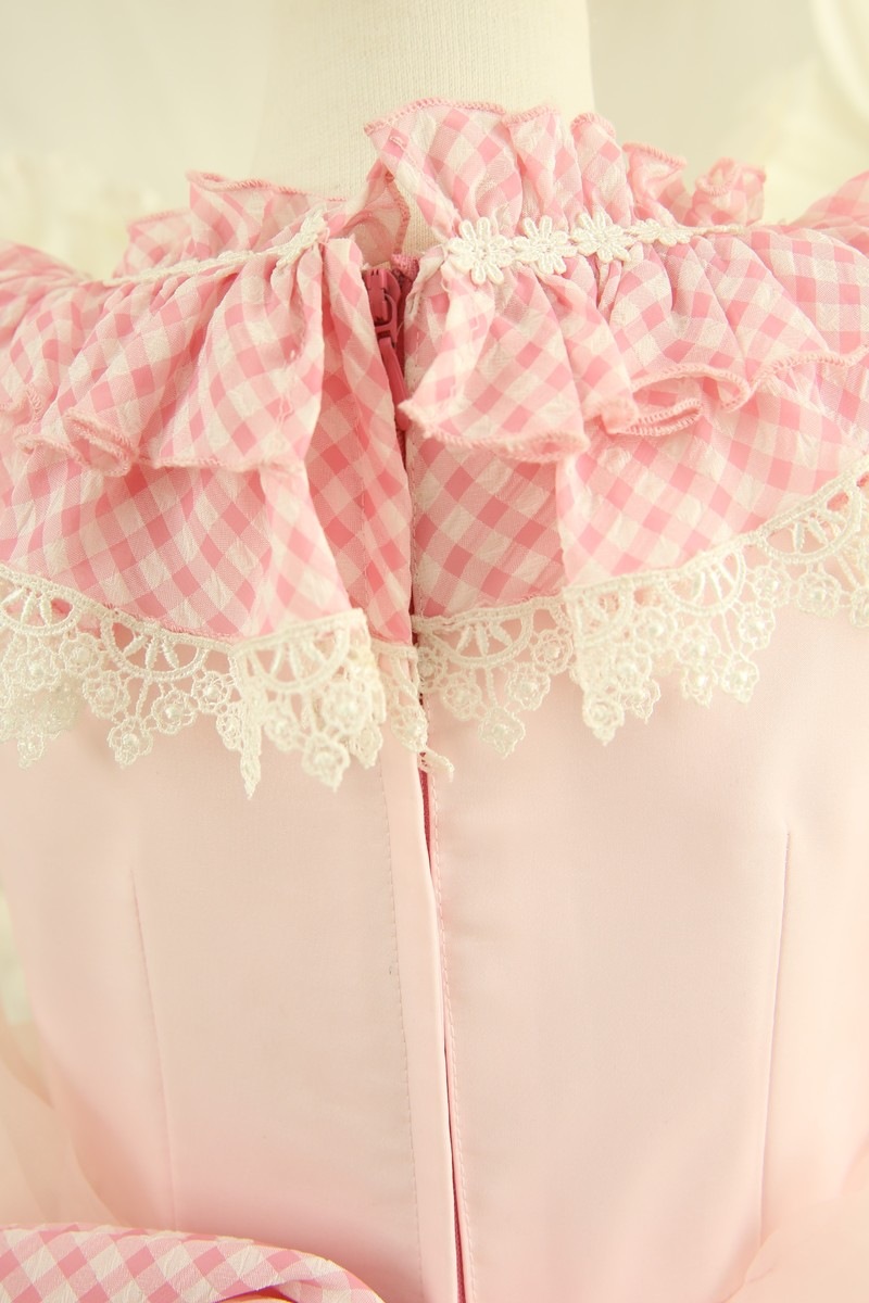 【女の子ドレスレンタル】【子供ドレスレンタル結婚式　発表会】　結婚式/発表会/かわいい/ピンク/G7-114（7才）