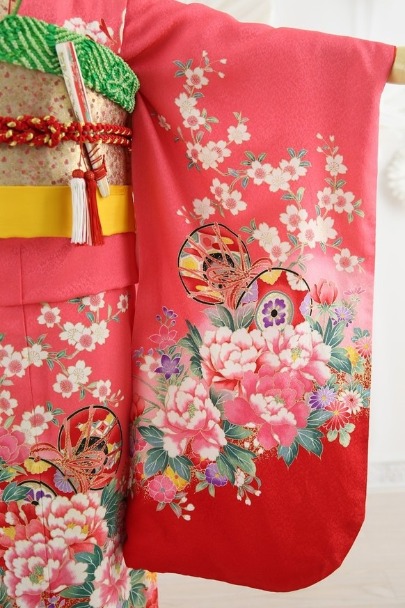 【七五三レンタル/着物セット/通販レンタル】/ピンク/七G7-23