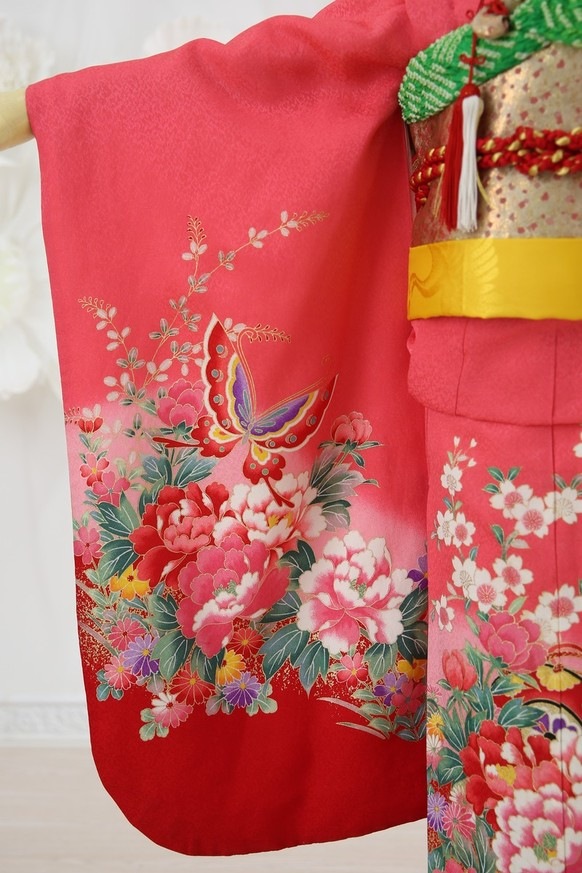 【七五三レンタル/着物セット/通販レンタル】/ピンク/七G7-23