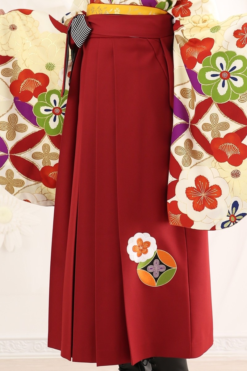 【卒業式袴レンタル/着物レンタル/通販レンタル】　kansai/学生袴/先生袴/卒業式/小学生袴/モダン/黄色/赤/緑/着物-433/袴-291