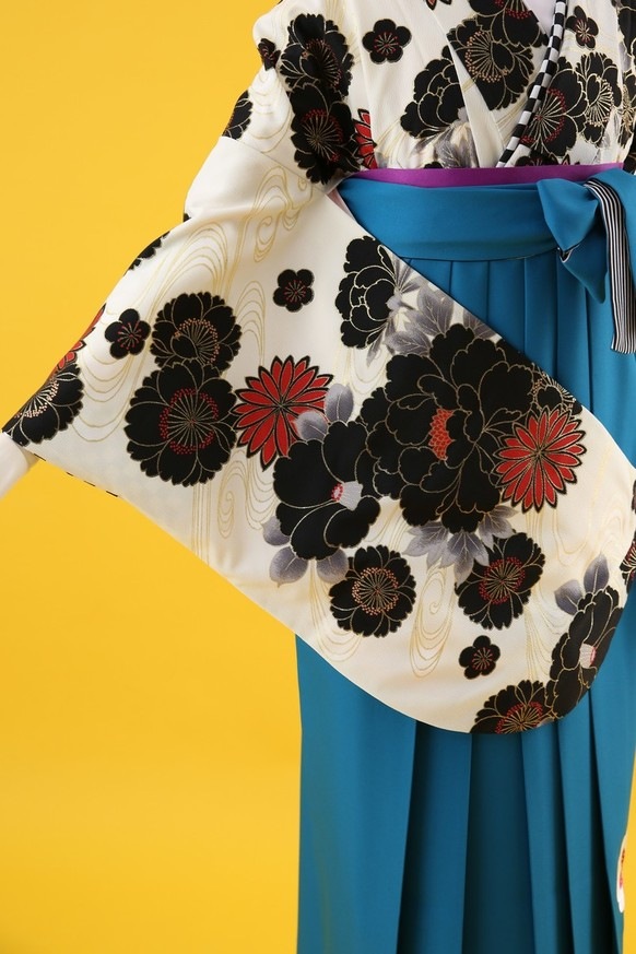 【卒業式袴レンタル/着物レンタル/通販レンタル】　kansai/学生袴/先生袴/卒業式/小学生袴/モダン/黄色/赤/緑/着物-434/袴-292