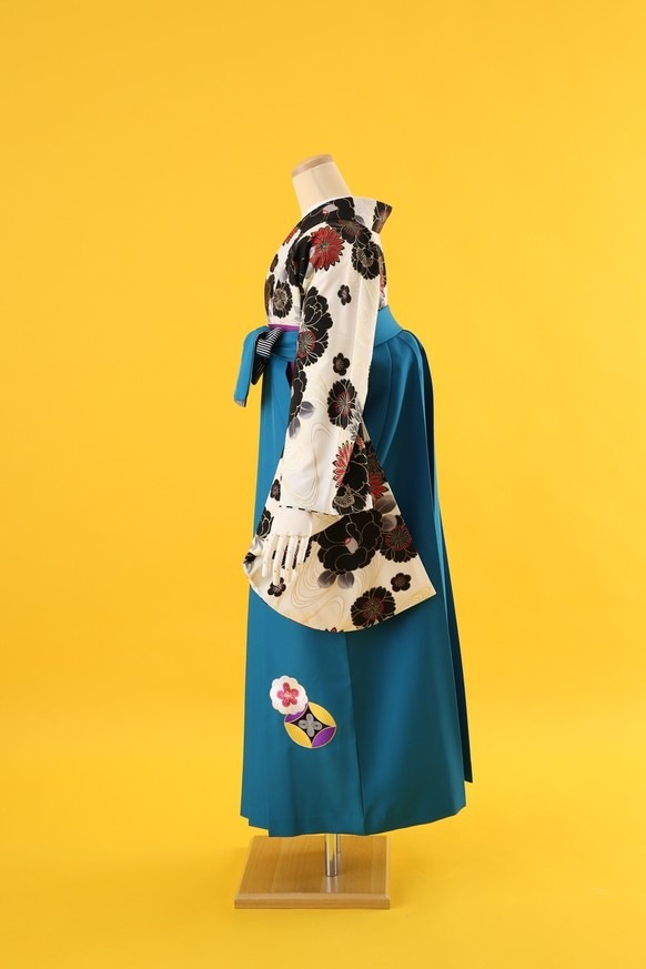 【卒業式袴レンタル/着物レンタル/通販レンタル】　kansai/学生袴/先生袴/卒業式/小学生袴/モダン/黄色/赤/緑/着物-434/袴-292