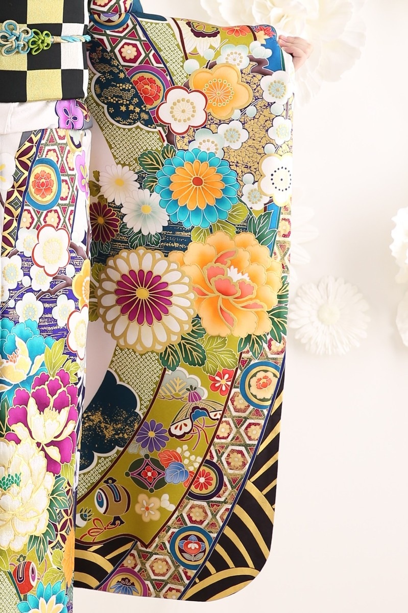 【振袖レンタル 成人式 結婚式 着物レンタル 前撮り】成人式/振袖/生田絵梨花/芸能人ブランド/白地/振袖-515