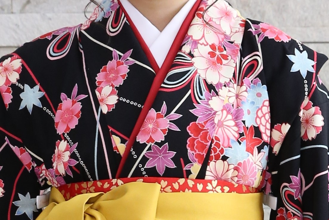 【卒業式袴レンタル/着物レンタル/通販レンタル】　ブランド/KANSAI学生袴/卒業式/小学生袴/かわいい袴/黒/黄色/着物-238/G袴-3