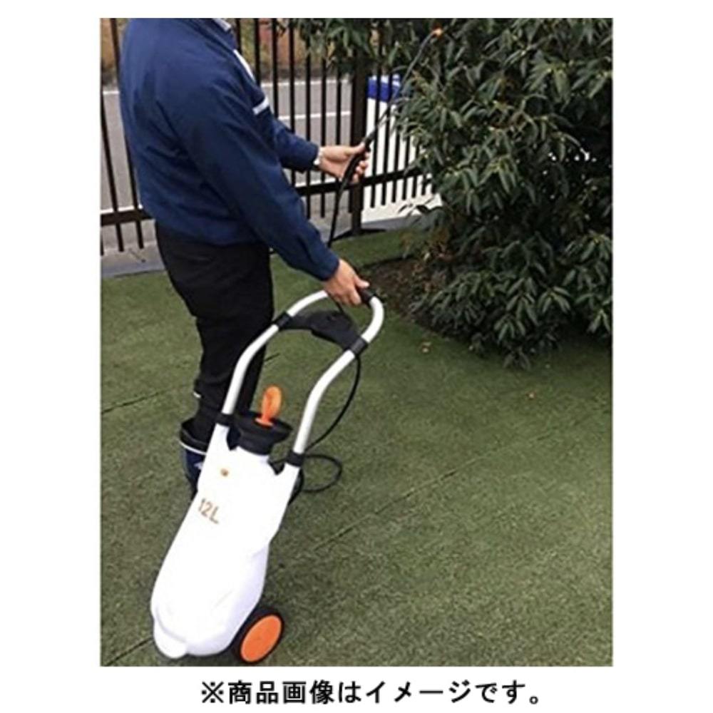 車輪付き蓄圧式噴霧器12L 大容量 除草剤・殺菌剤・殺虫剤の散布 散水機