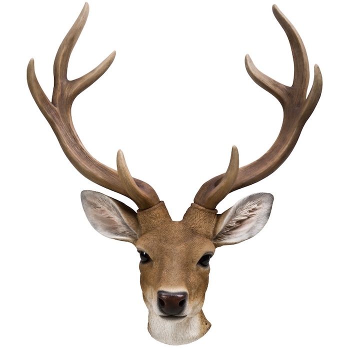 Fuji. AF51 鹿 しか ブロンズ ヘラジカ 壁掛けハンティング T Fuji