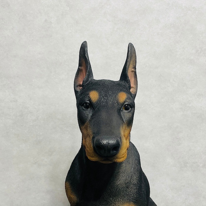 置物 お座りドーベルマン 特大 犬グッズ 高さ約61cm woobia