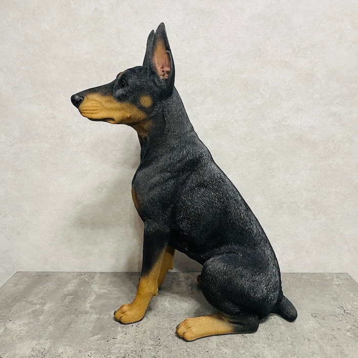 ドーベルマン置き物 楽天市場】WOOBIA ドーベルマン いぬ 犬の置物ドーベルマンピッ