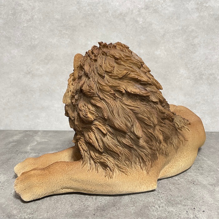 置物 横たわるライオン 高さ25cm woobia ウービア 大きい かわいい