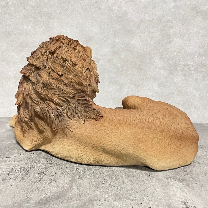 木製 ライオンのオブジェ 大型置物 高さ44cm 長さ63cm 重さ22kg 置物 吠えるライオン 特大 高さ94.5cm woobia ウービア 大きい