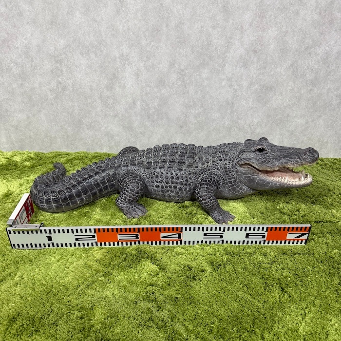 置物 餌を待つワニ 特大 横幅79.5cm 鰐 woobia ウービア 大きい