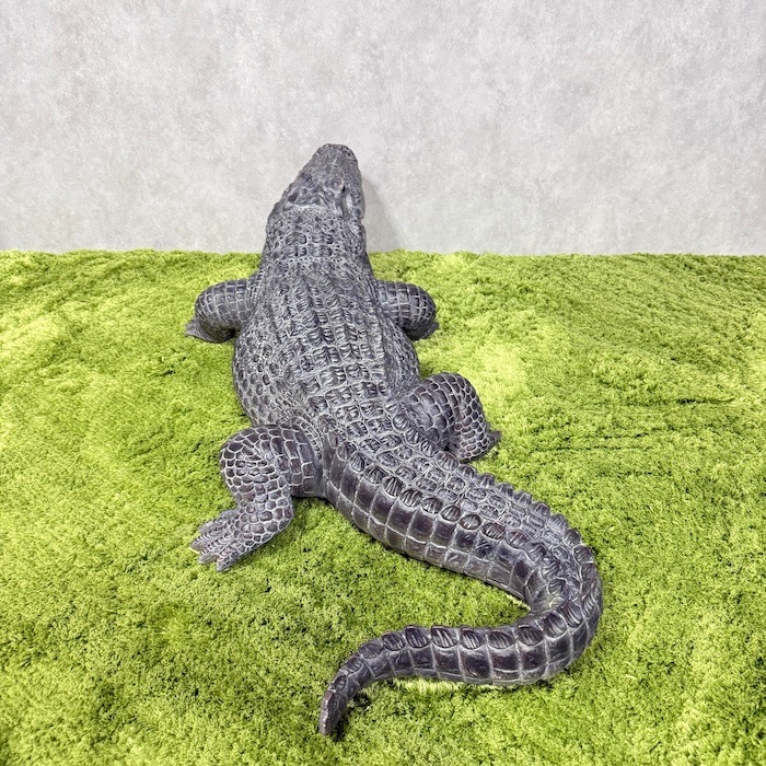 置物 餌を待つワニ 特大 横幅79.5cm 鰐 woobia ウービア 大きい