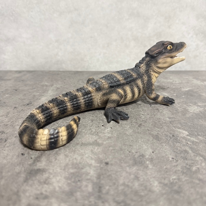 WOOBIA ワニの赤ちゃん 置物 リアル アニマルオーナメント ポリレジン