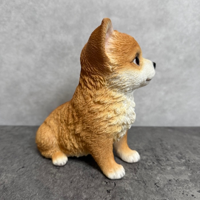 可愛い 遊 犬 置物 銅製 二件 DT592 可愛い 遊 犬 置物 銅製 二件