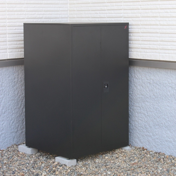 物置 タイヤ収納庫 屋外 鍵付き 4本収納 APET TAN-0875H スチール製 