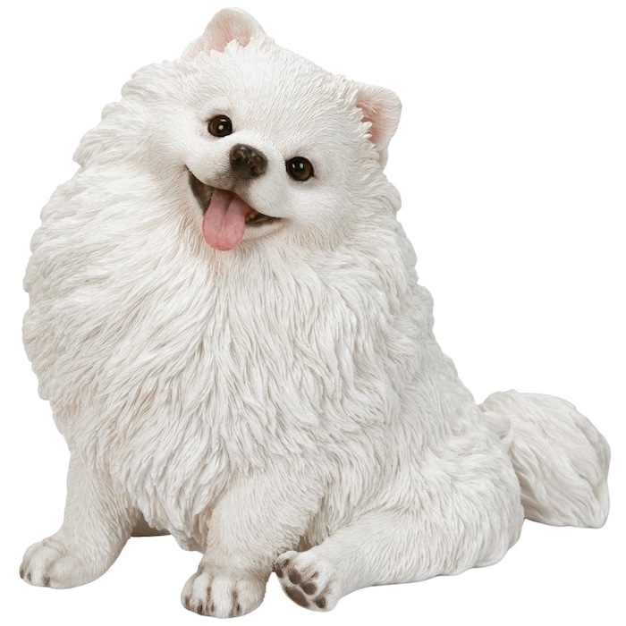 犬 置物 大きい お座りポメラニアン 大 横幅30cm 巨大オブジェ woobia