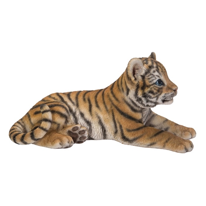 置物 寝そべるタイガー 中 虎グッズ 高さ15cm woobia ウービア