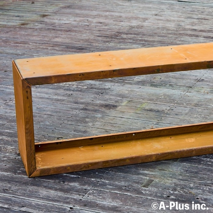 薪ラック Patina コールテン鋼製 ウッドラックスリムW600 屋外 ログ