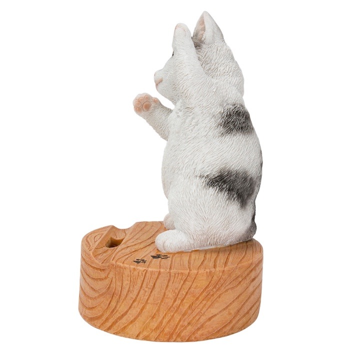 スマホスタンド サバ白猫 woobia ウービア ネコ 卓上 アニマル スマホ