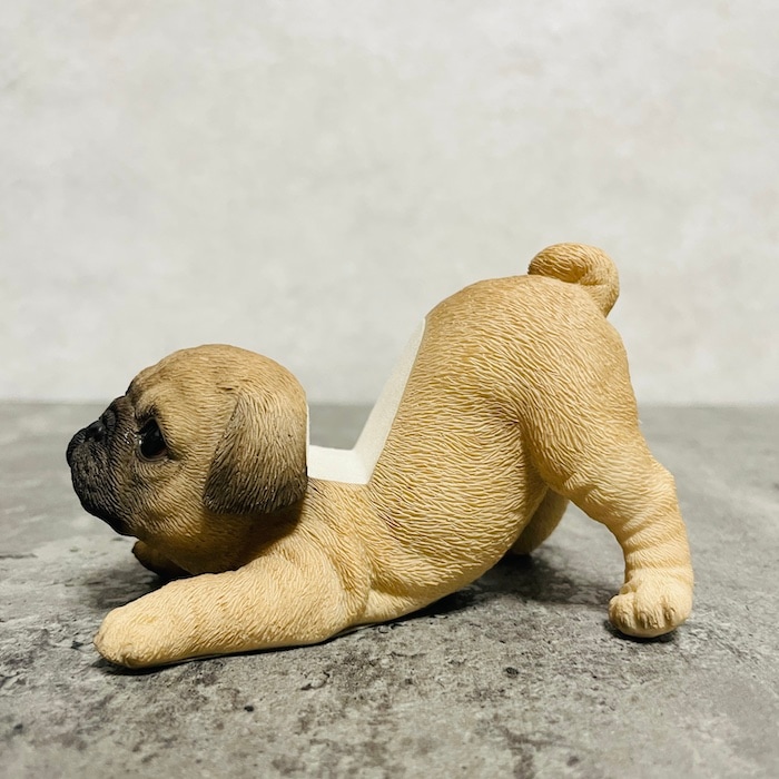 スマホスタンド うつ伏せパグ woobia ウービア 犬 イヌ いぬ 卓上