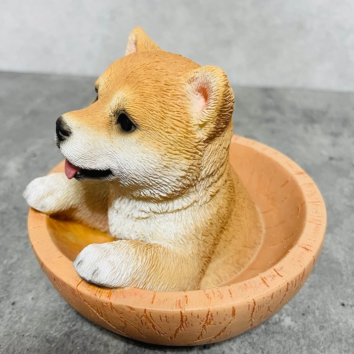 かわいい 犬 置物 柴犬マグネットクリップ入れ 小物 woobia