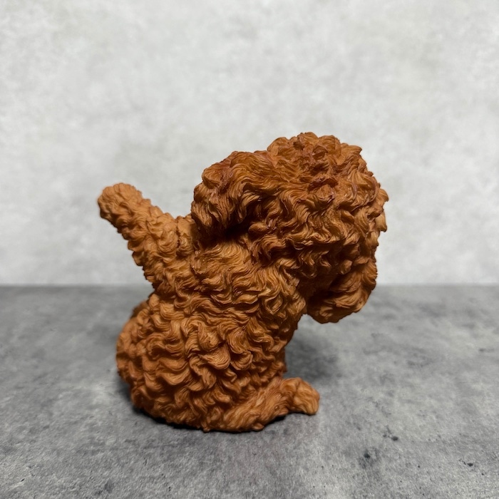 スマホスタンド お座りトイプードル レッド グッズ woobia ウービア 犬