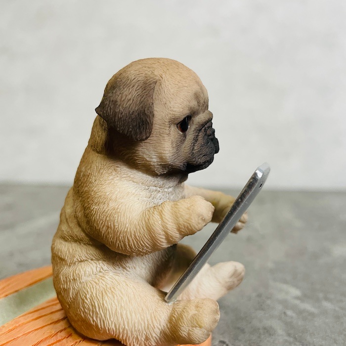 朝隈俊男 犬の留守番 パグ 限定品 朝隈俊男 犬の留守番 白パグ