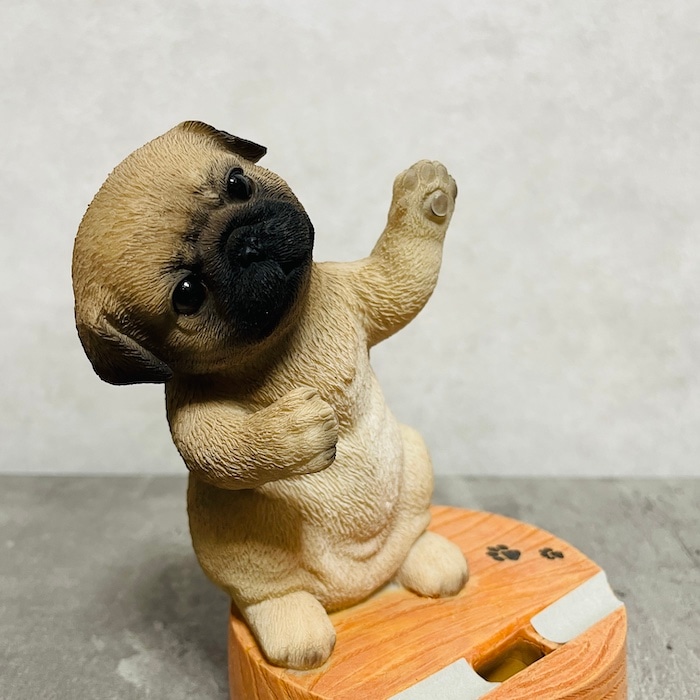 母の日プレゼントカード付き スマホスタンド パグ woobia ウービア 犬