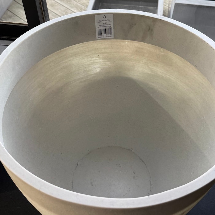 鉢カバー おしゃれ 軽い 大型 16号 14号 ソンク ラウンド L M サイズ
