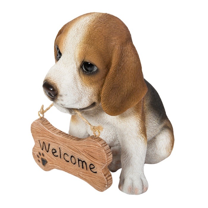 かわいい 犬 置物 高さ14cm ウェルカムボード ビーグル woobia