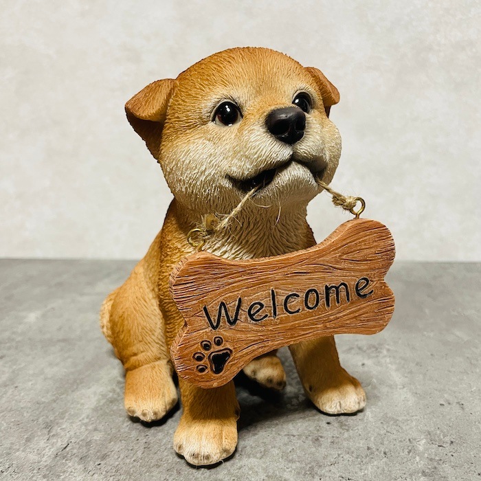 犬の置物 ジャパンヴィンテージ 犬のオブジェ 昭和レトロ/Japanese Vintage FRP