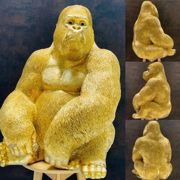 13色から選べる 巨大ゴリラ 置物 オブジェ 身長76cm 巨大ゴリラグッズ