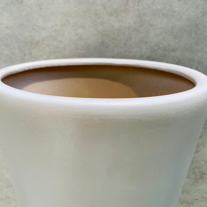 園芸 インテリア ポット モダン WY10　マット釉 3/SET/AL/M/S LMS各1個入り計3個セット wy-010w35n [p309] （代引き不可） 園芸 インテリア ポット モダン WY10 マット釉 受け皿付きセット L 13