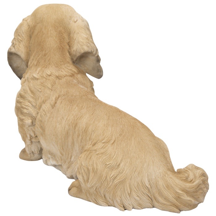 犬 置物 大きい ダックスフンド クリーム 大 横幅38cm woobia ウービア