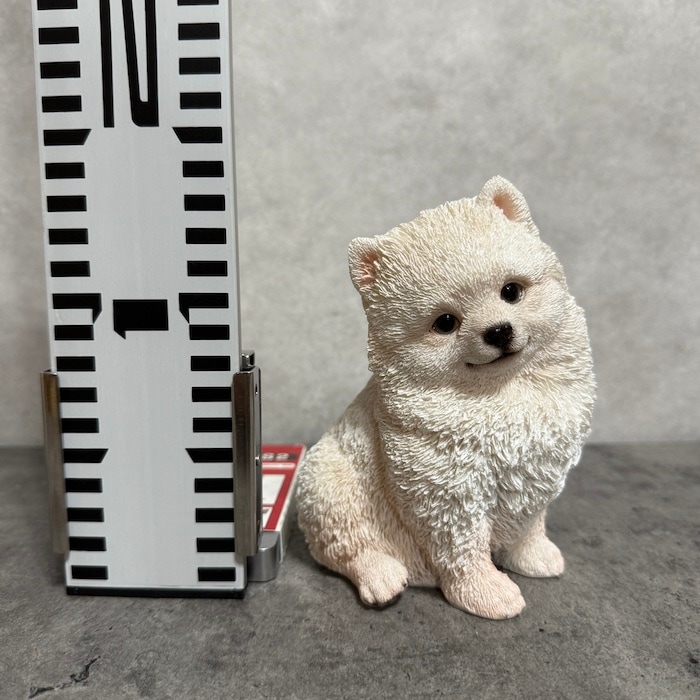 犬 置物 おしゃれ 首を傾げるポメラニアン かわいい 動物 小さい