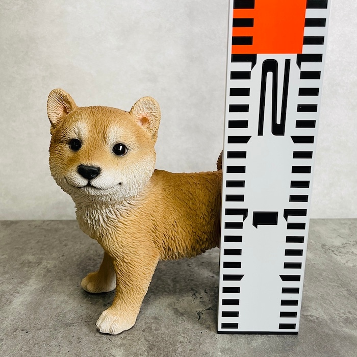かわいい 犬の置物 高さ18cm 横向き柴犬 woobia ウービア イヌ