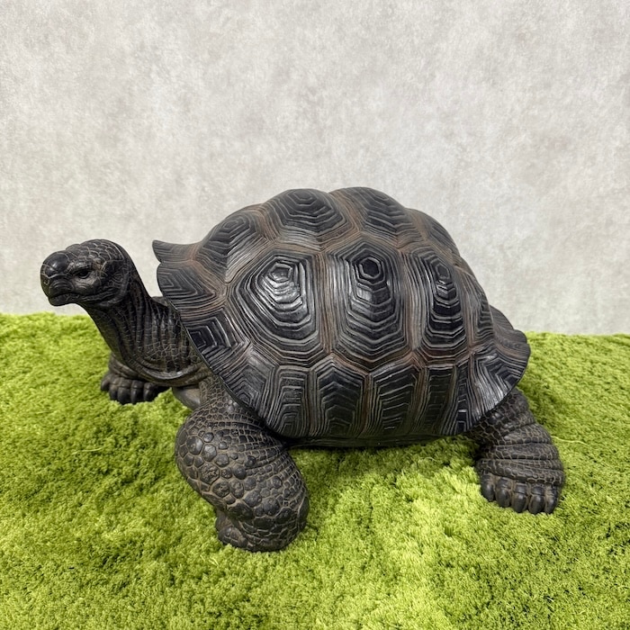 置物 首を伸ばすカメ 大 亀 高さ26.5cm woobia ウービア 大きい