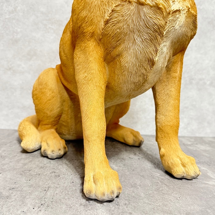 犬 置物 大きい お座りラブラドール・レトリバー 特大 高さ54cm woobia