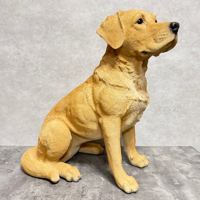 置物 お座りラブラドール・レトリバー 犬 イヌ 特大 高さ54cm woobia