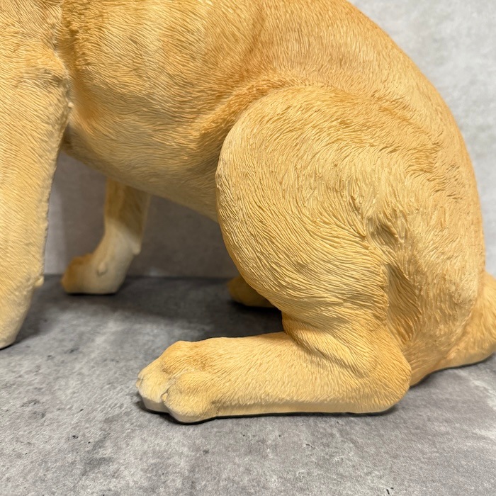 犬 置物 大きい お座りラブラドール・レトリバー 特大 高さ54cm woobia