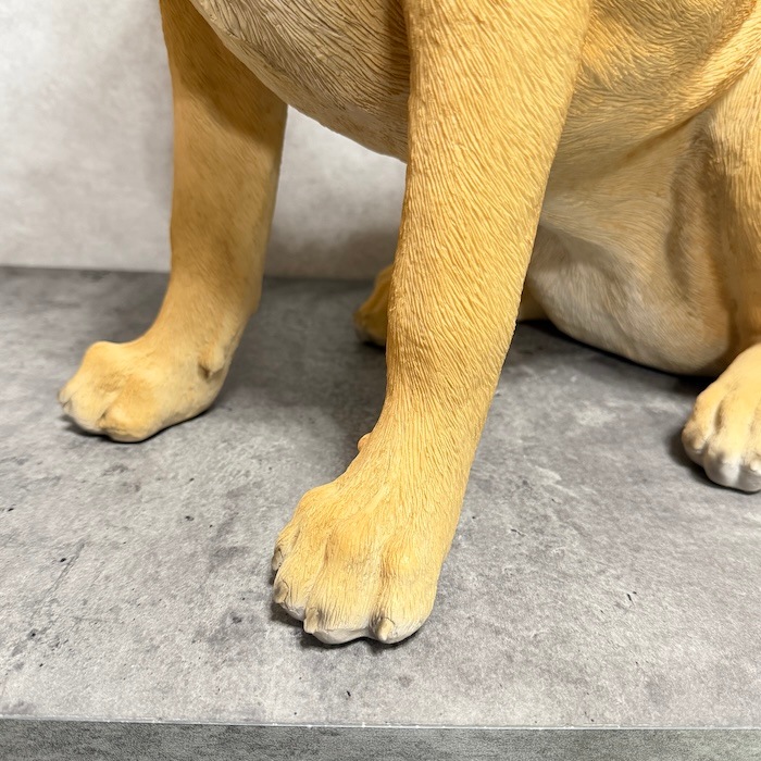 犬 置物 大きい お座りラブラドール・レトリバー 特大 高さ54cm woobia