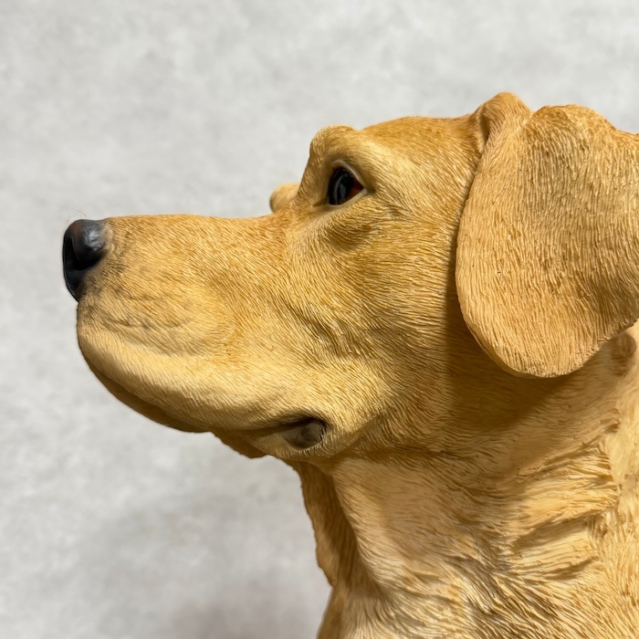 置物 お座りラブラドール・レトリバー 犬 イヌ 特大 高さ54cm woobia