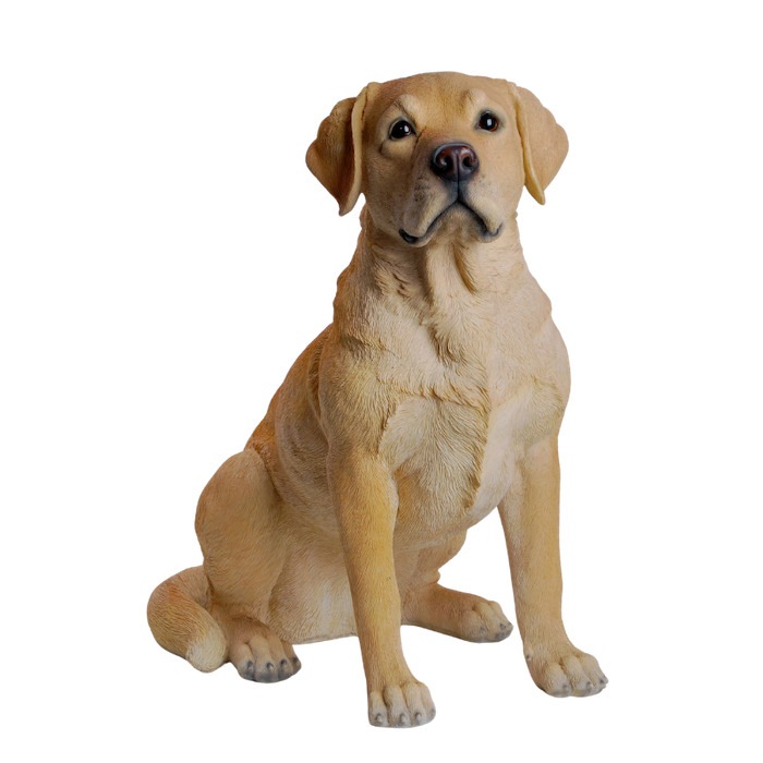 犬 置物 大きい お座りラブラドール・レトリバー 特大 高さ54cm woobia