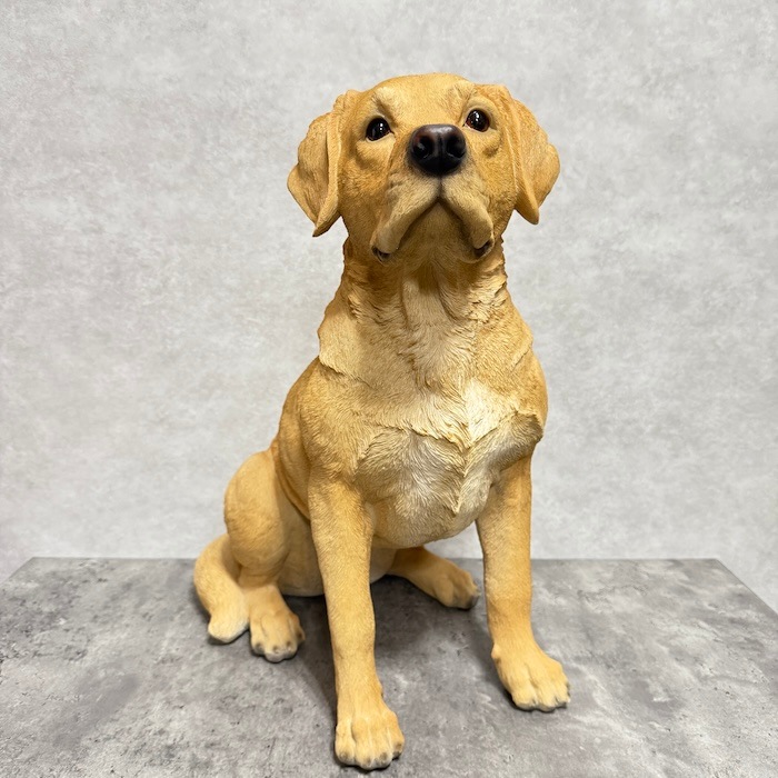 置物 お座りラブラドール・レトリバー 犬 イヌ 特大 高さ54cm woobia