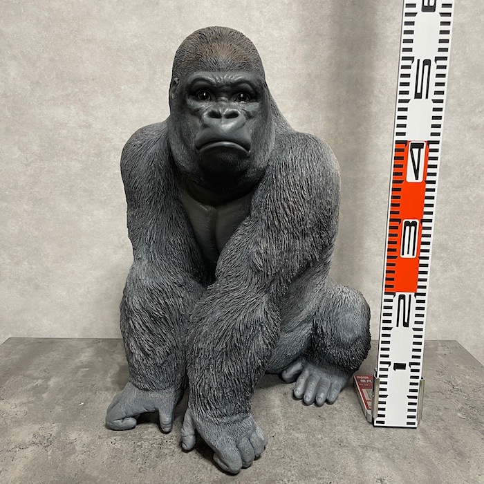 『ゴリラ』 シルバーバック デカ黒ゴリラ 大 グッズ 高さ53cm woobia ウービア