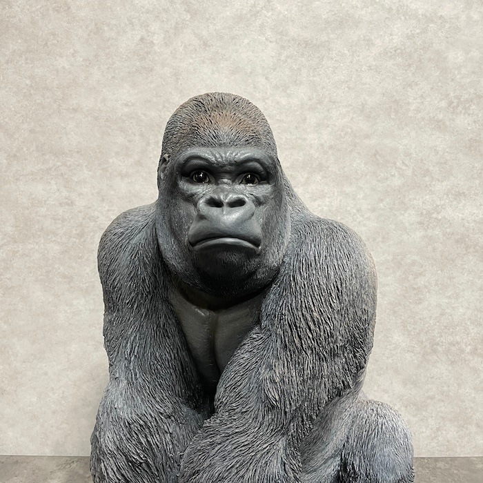 シルバーバック デカ黒ゴリラ 大 グッズ 高さ53cm woobia ウービア